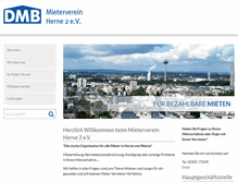 Tablet Screenshot of mieterverein-herne.de